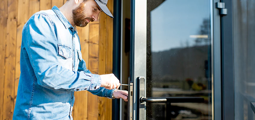 Frameless Glass Storefront Door Locks Replacement in Country Club, FL